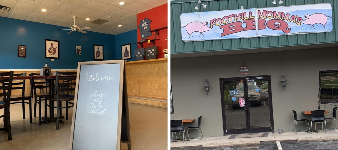 Foothill Momma's BBQ Juke Joint Menu